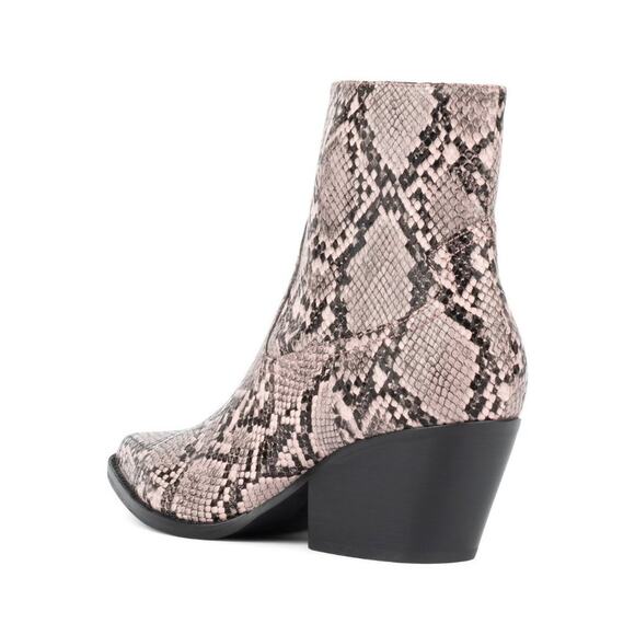 Jeffrey Campbell Kelam Western Bootie Pink Snake - Picture 8 of 10